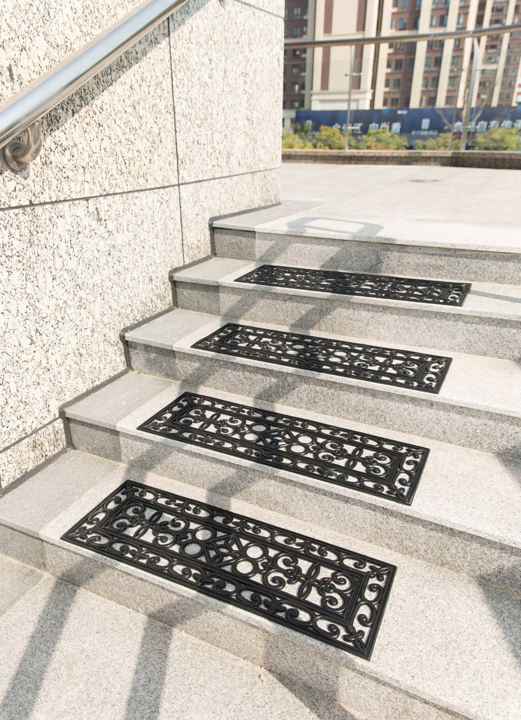 Set of 4 Anti-Slip Rubber Stair Tread Mat D951922