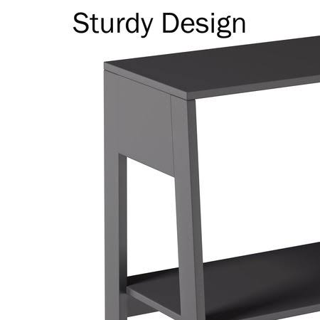 Gray 5-Tiered Ladder-Style Bookcase R65880