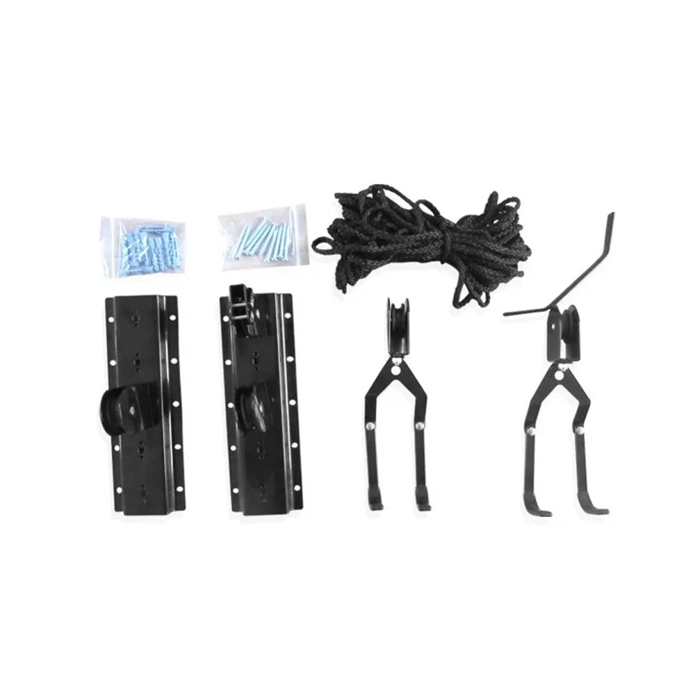 Bike Lift Pulley System Overhead Bike Rack with 60kg Bearing Y5622