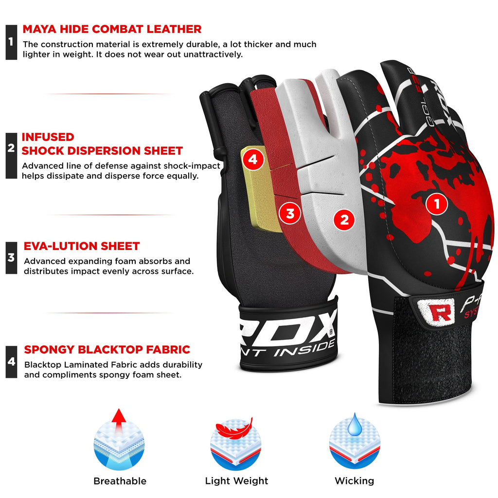 Small Cowhide Leather MMA Gloves V580211