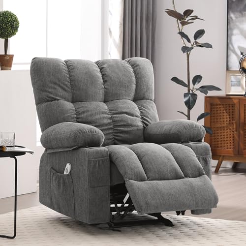 Grey Vibration Massage Heat Recliner Sofa P80331