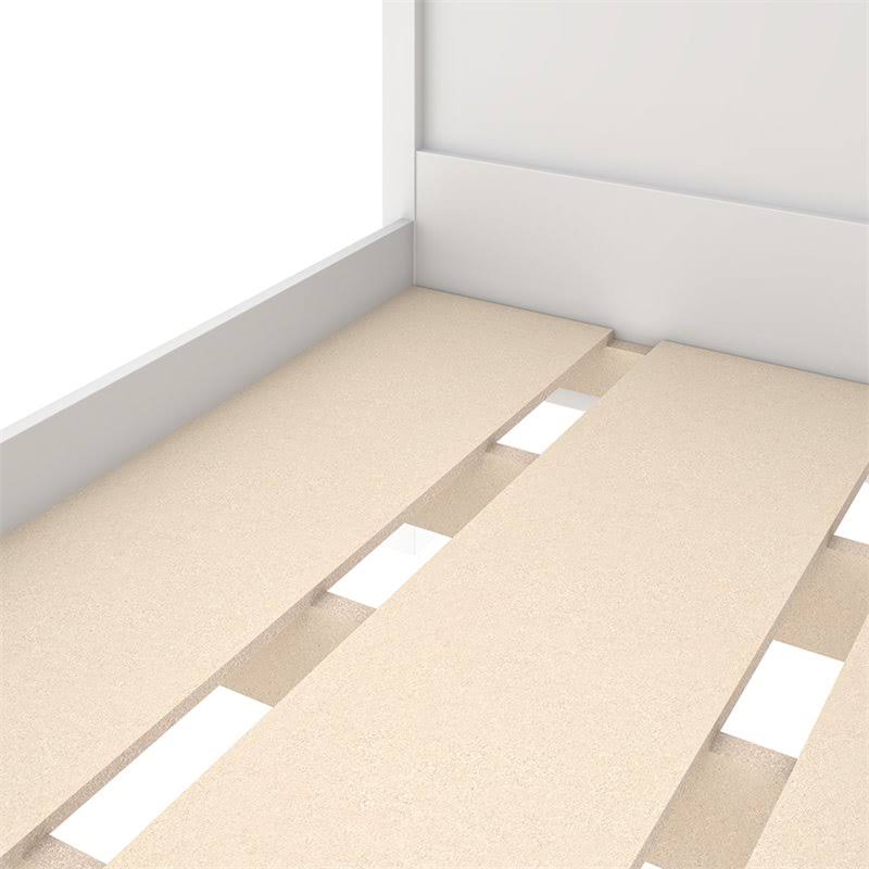 White Twin Platform Bed J353304