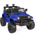 12V Kids Ride On Truck Car with Parent Remote Control, Spring Suspension, LED Lights, Black K404915