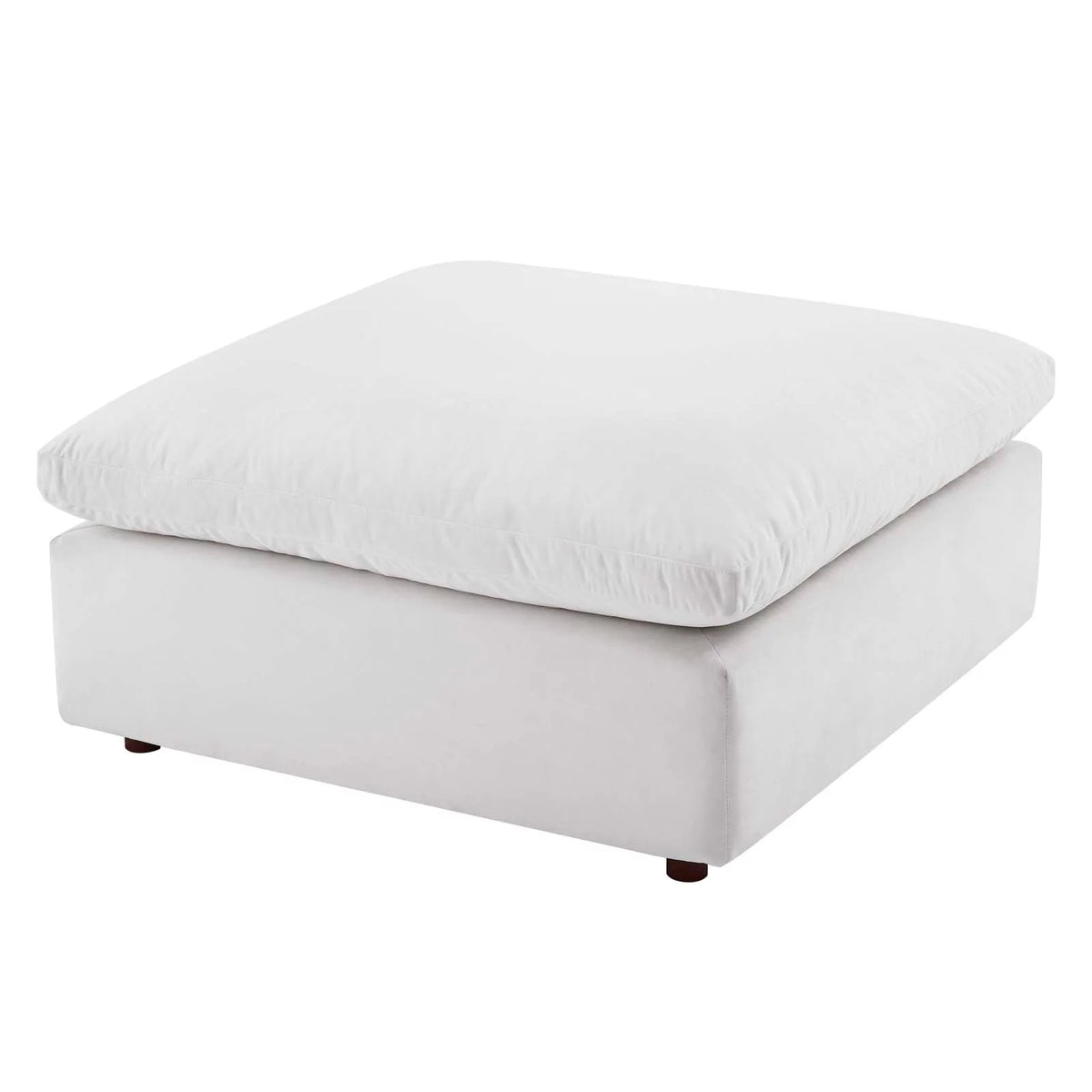 White Velvet Sectional Sofa Set Q403