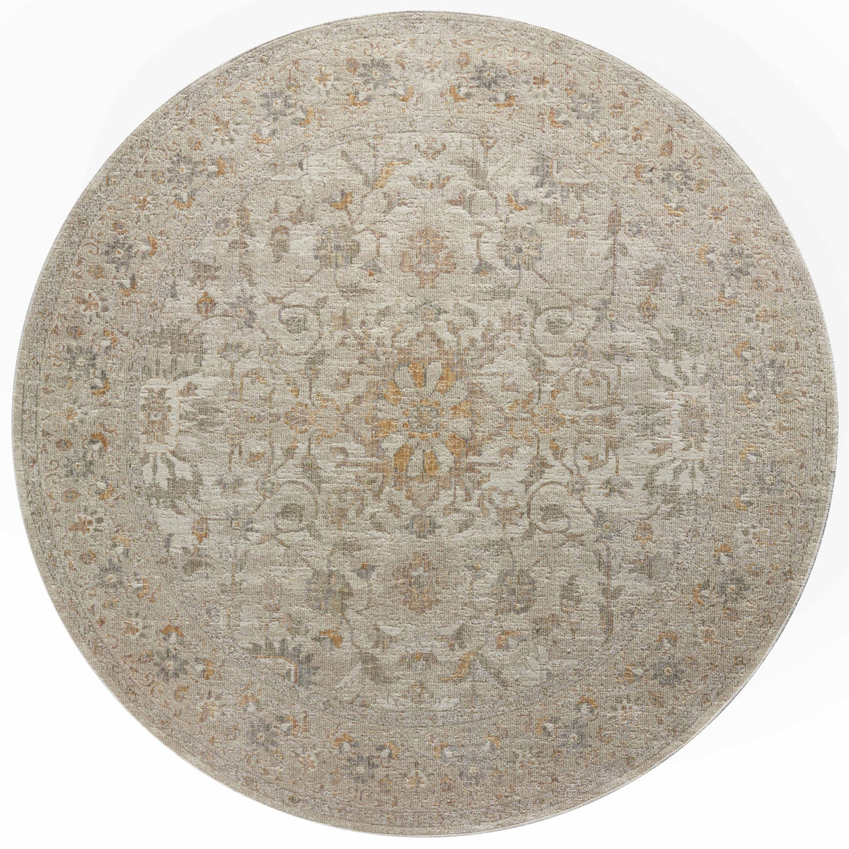 Ivory Natural 5'0 x 5'0 Round Rug S843774