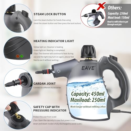 Handheld Steam Cleaner 12 in 1 Set F366