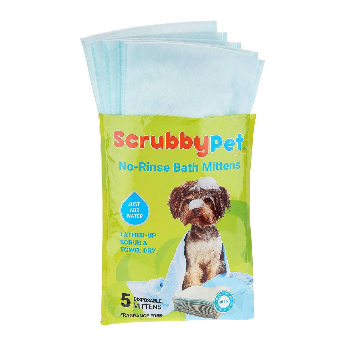 No Rinse Pet Bath Mittens J7372