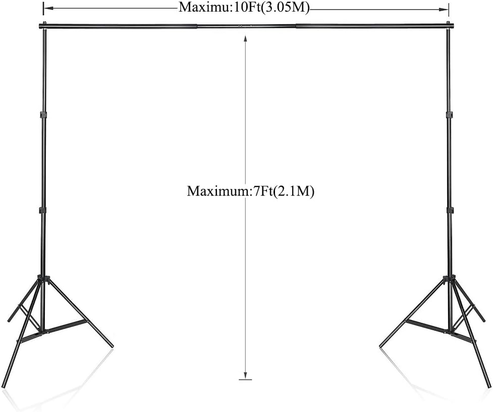 Adjustable Backdrop Support System Kit with Carry Bag R9091