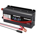 1000 Watt Car Power Inverter 12V to 110V/120V AC with LCD Display Dual AC Outlets Dual USB Black P6813