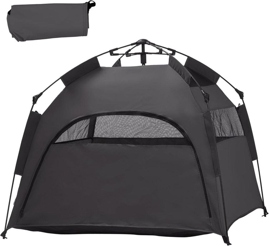 Dark Gray Pop Up Dog Tent with Carrying Bag G6677