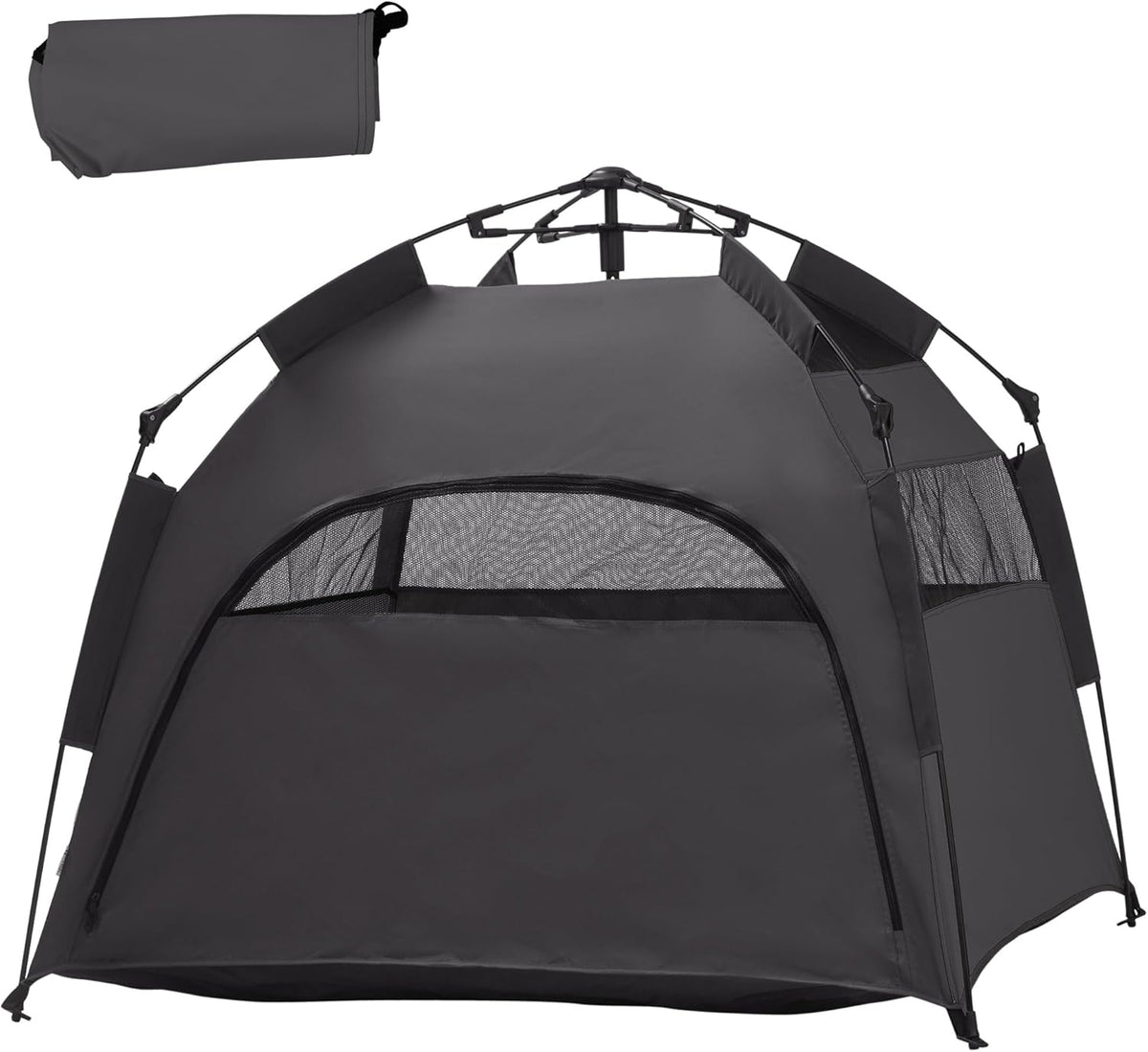 Dark Gray Pop Up Dog Tent with Carrying Bag G6677