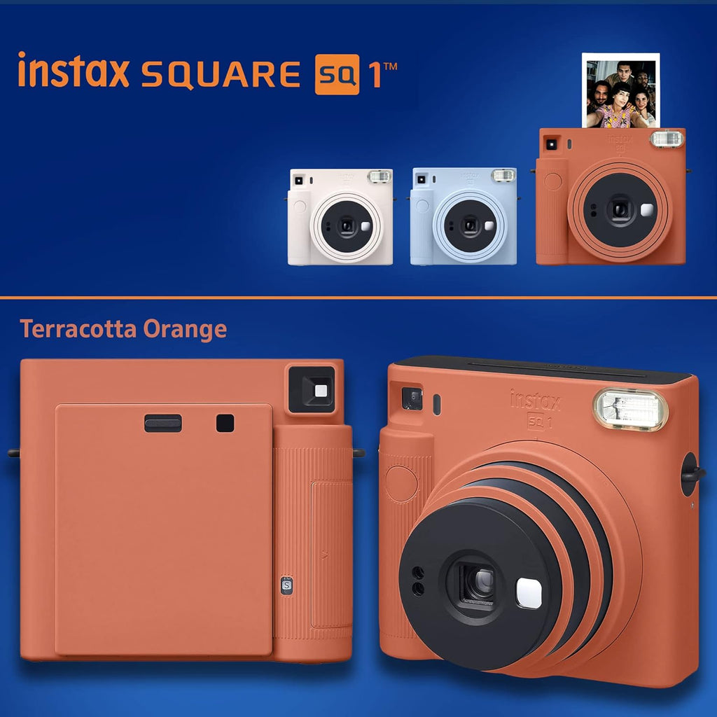 Terracotta Orange Instant Camera + Instant Film + Accessory Bundle S378773