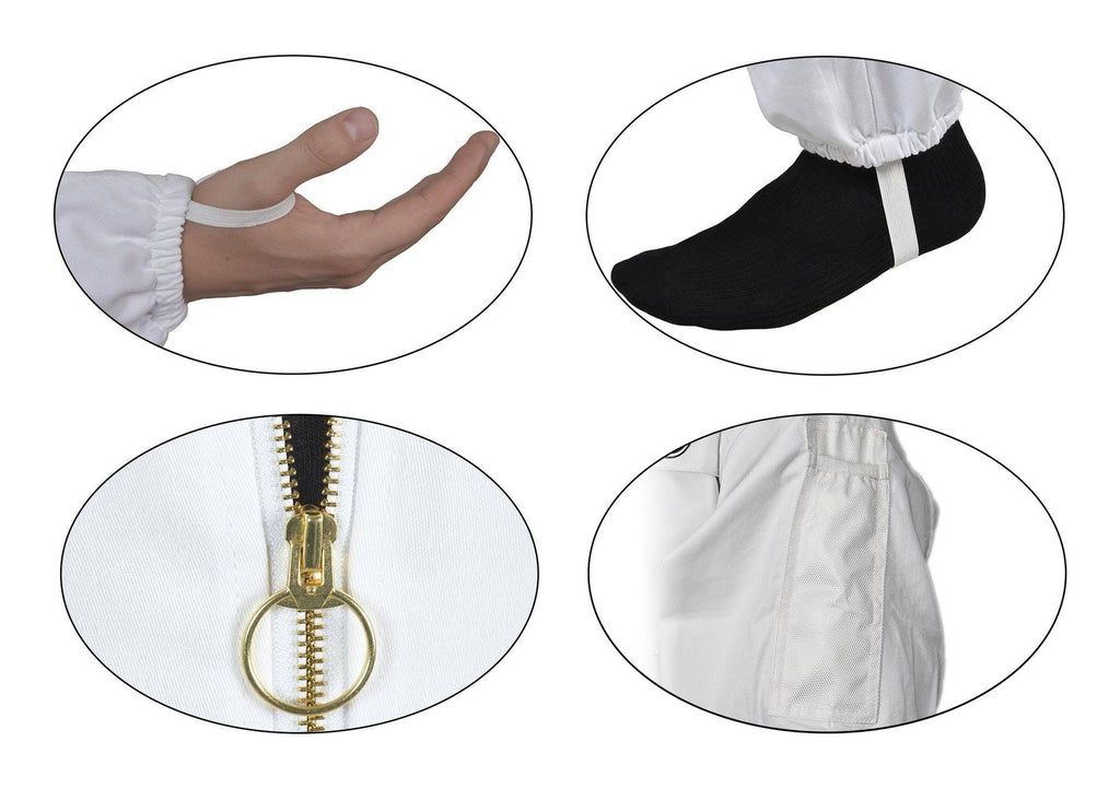 Polycotton Beekeeping Suit with Square Veil (Small) A59905