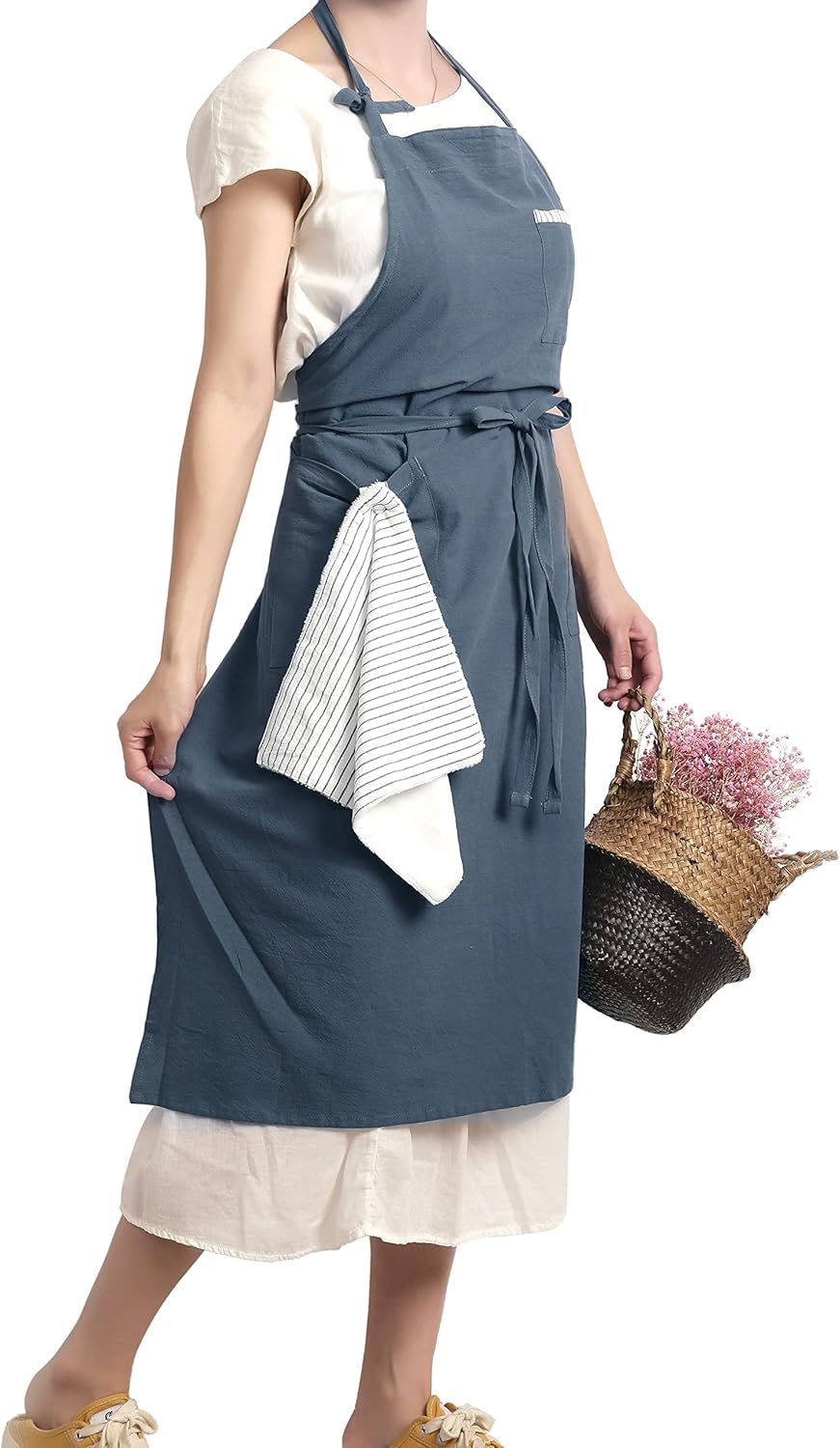 Soft Cotton Linen Apron Pack of 2 Q767195