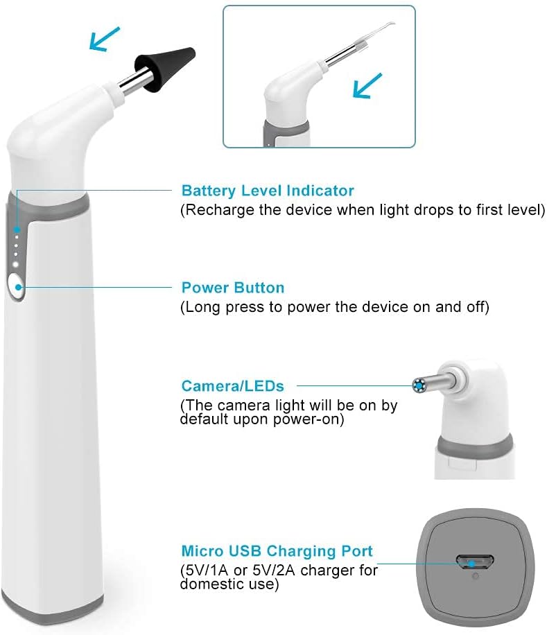 3.9mm Ultra-Thin WiFi Ear Scope Camera with 6 LED Lights V934