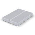 4" Split Fully Assembled Wood Box Spring, Queen, White L626988