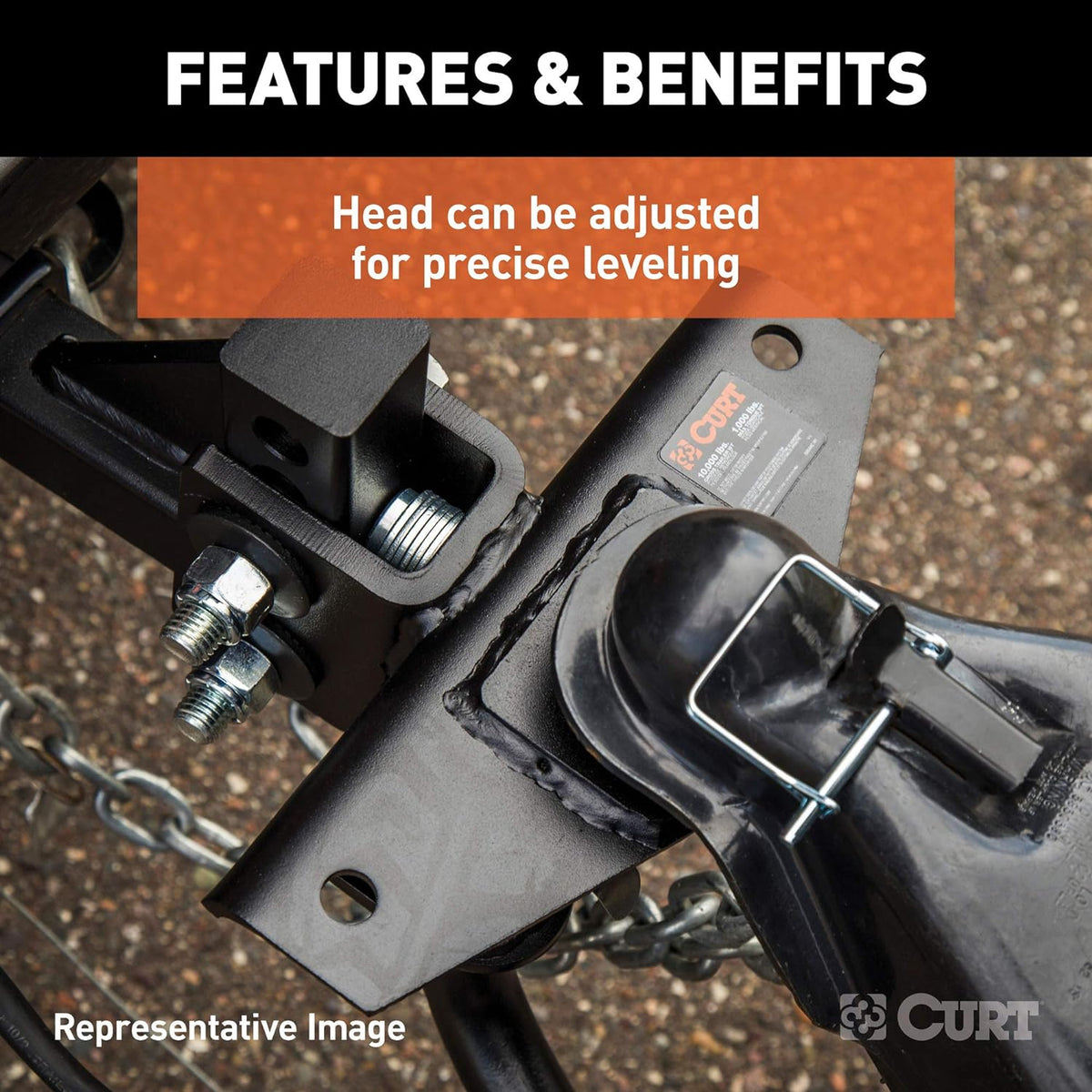 2-Inch Shank Round Bar Weight Distribution Hitch F3558