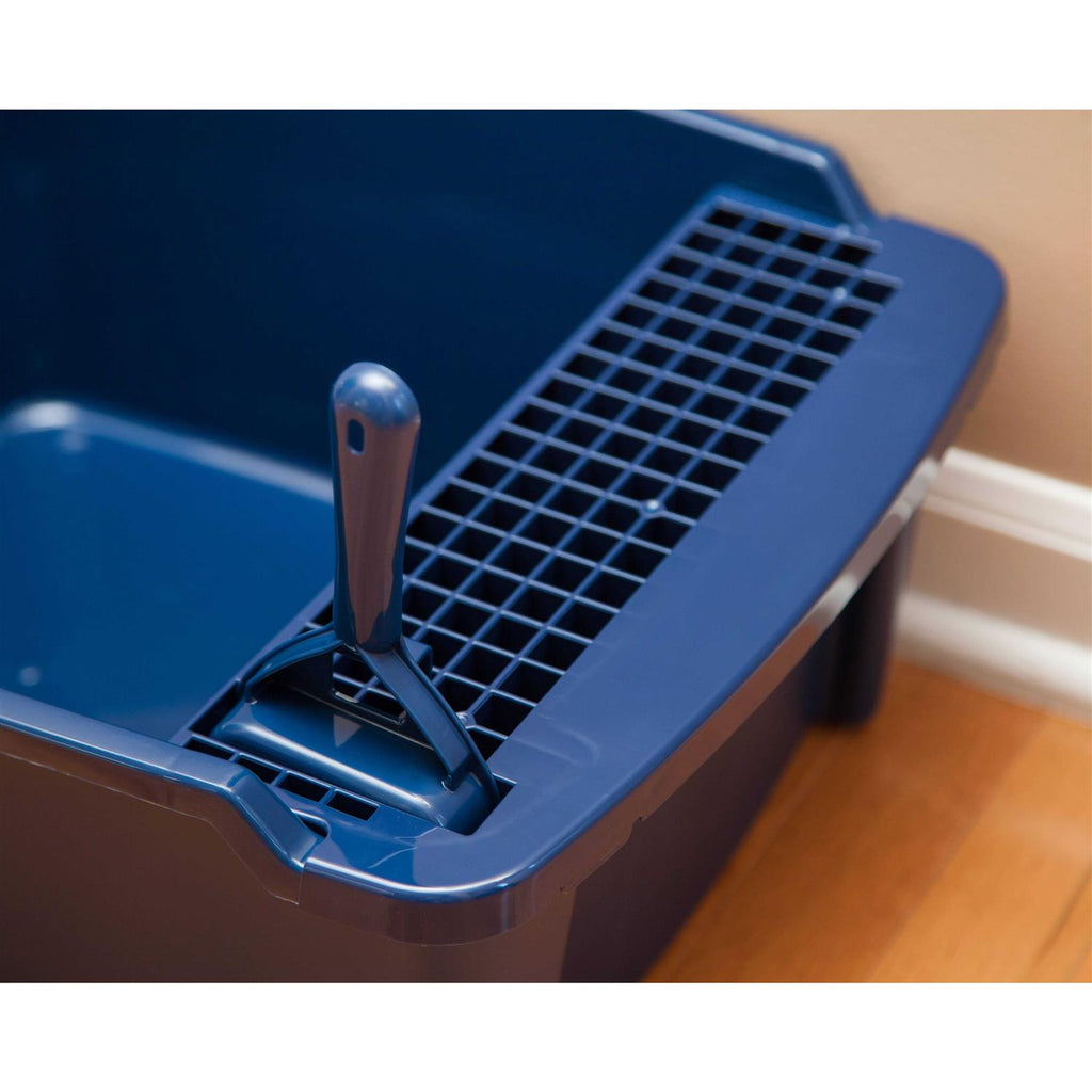 Litter Box with Grate and Scoop S8163
