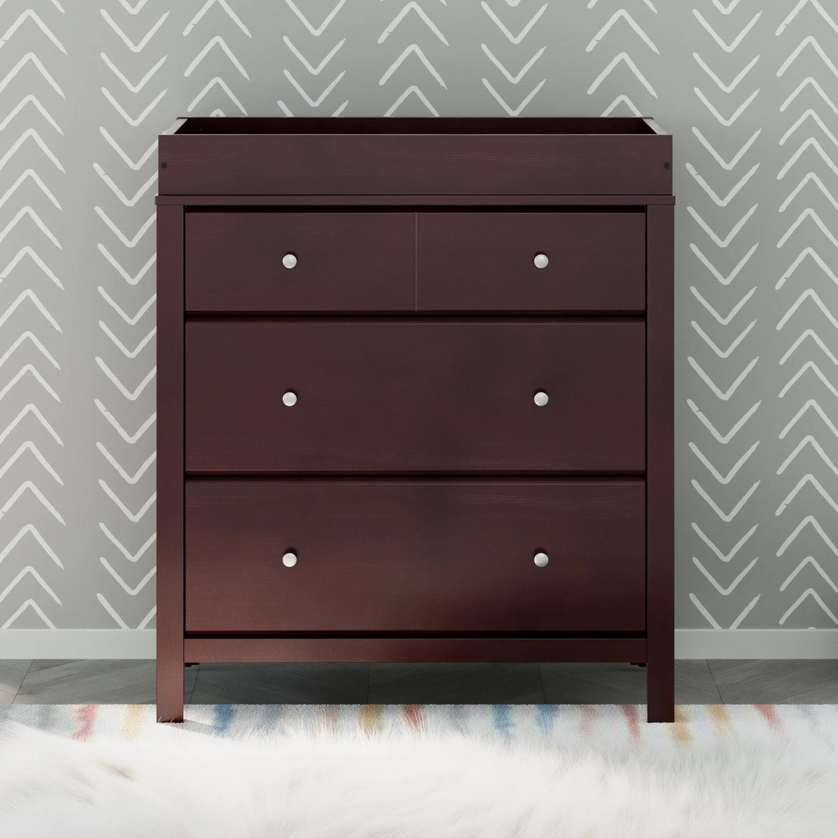 3 Drawer White Dresser B9150