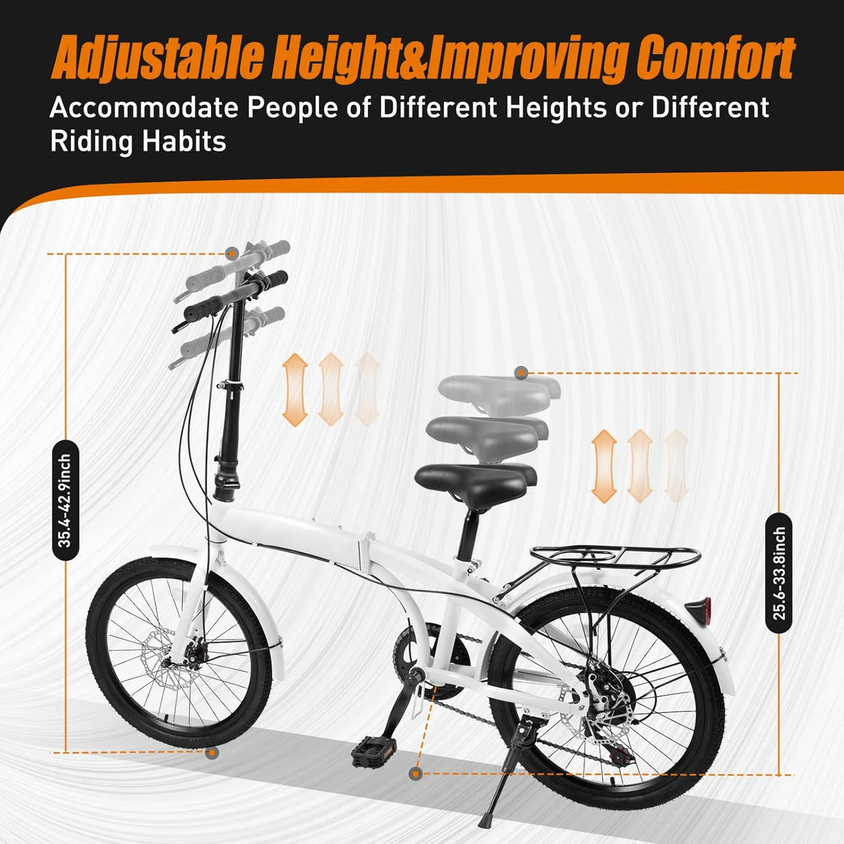 20-inch 7 Speed Folding Bicycle with Disc Brake W552070