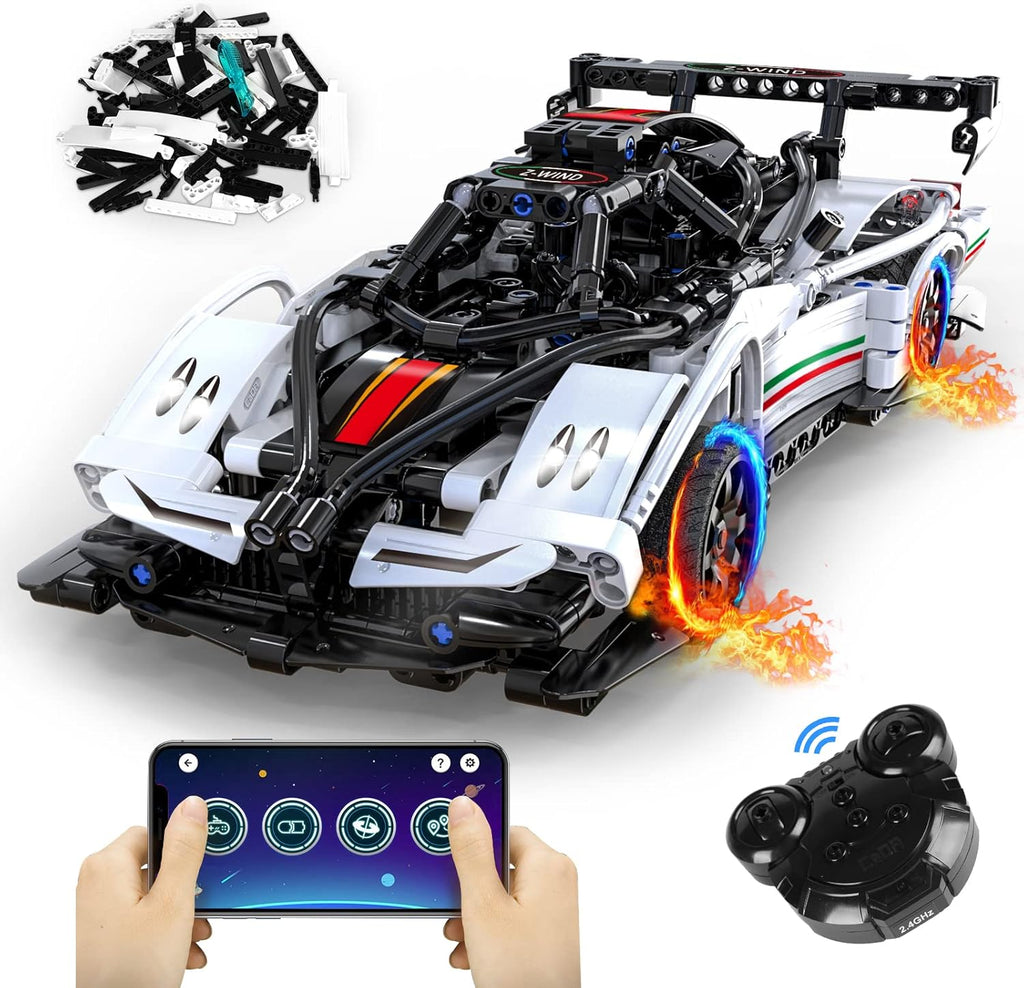 Remote Control Car Building Toys STEM Building Sets V695