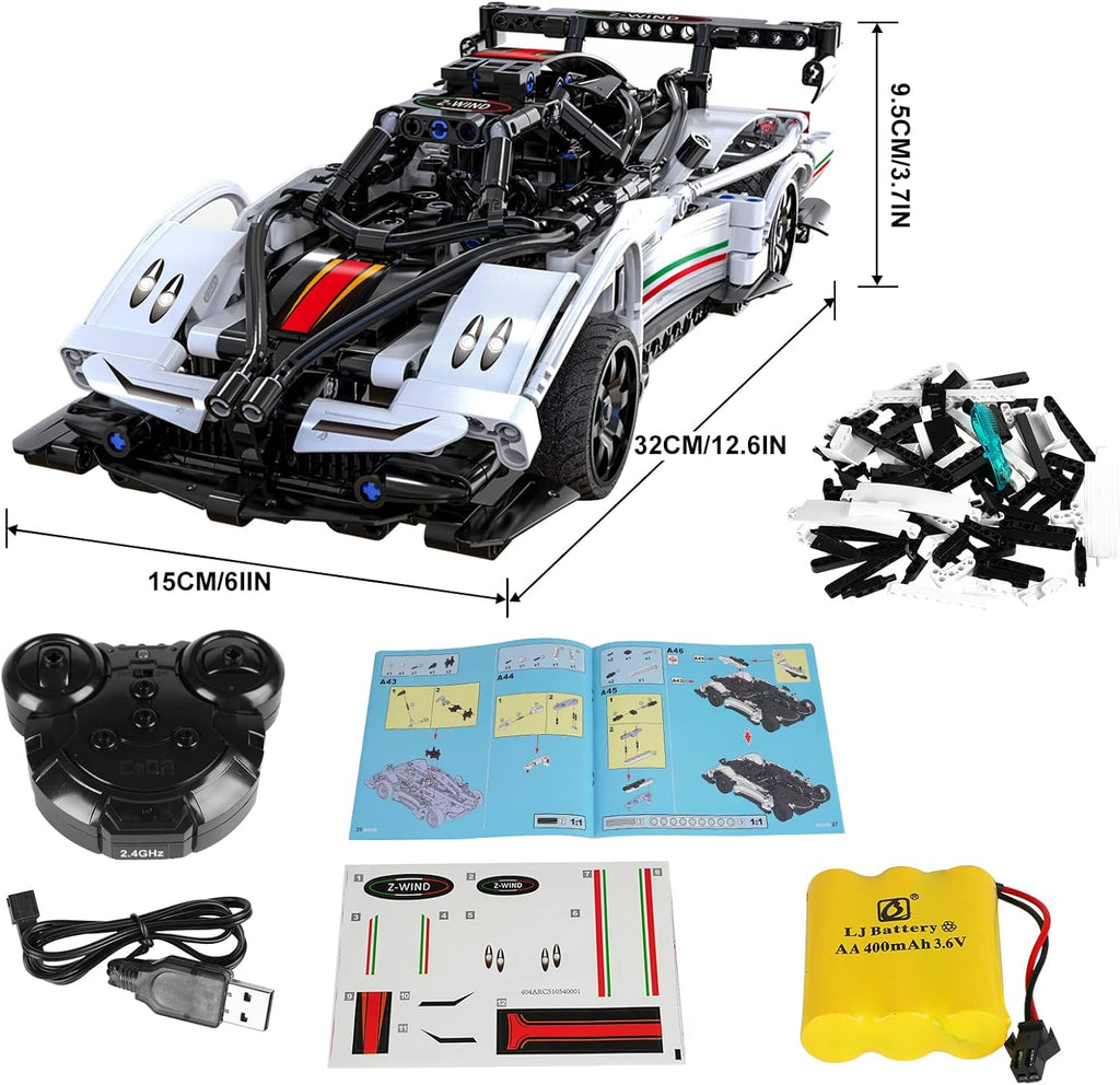 Remote Control Car Building Toys STEM Building Sets V695