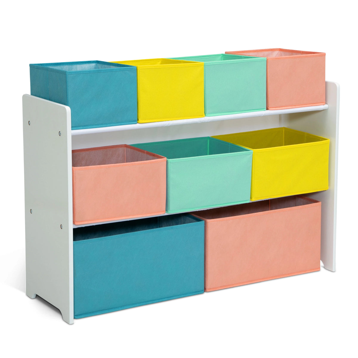 Grey Multi-Bin Toy Organizer with Storage Bins Q7020