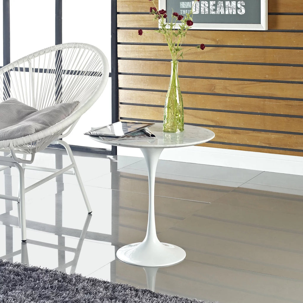 20" Marble Side Table in White A229669