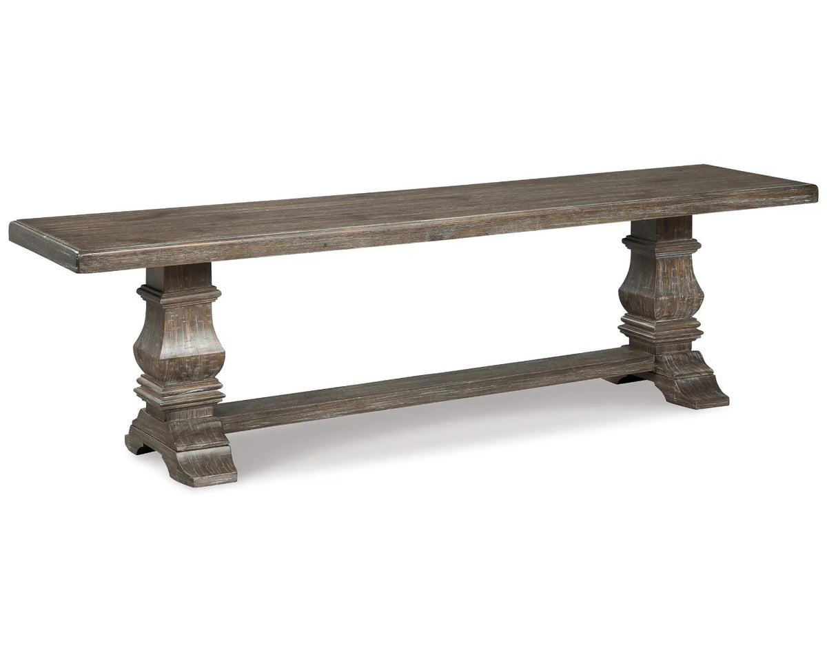 Rustic Brown Dining Bench P18126