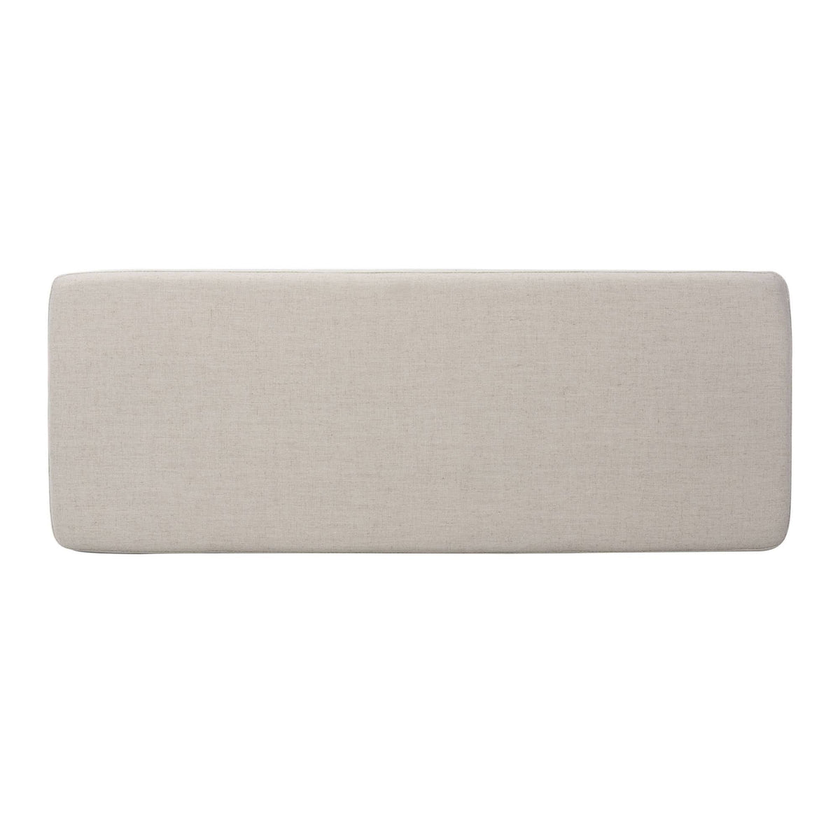 Rectangular Bench Light Grey Linen Black B100031