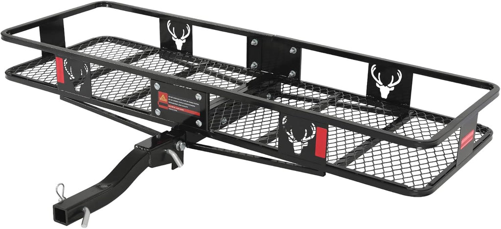 Hitch Mount Cargo Carrier 60x20x6 Folding Shank 2 Receiver 500 lbs Capacity A11114