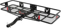 Hitch Mount Cargo Carrier 60x20x6 Folding Shank 2 Receiver 500 lbs Capacity A11114