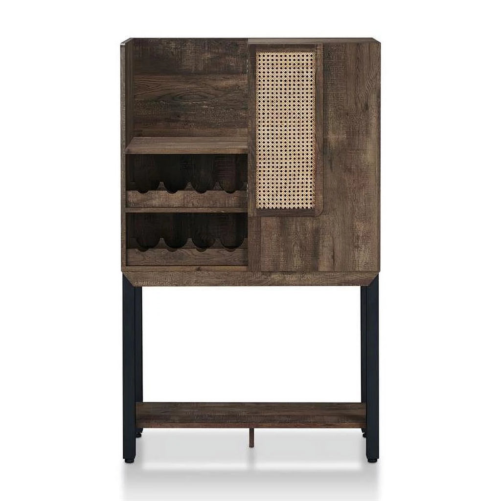 Wood 8-Bottle Wine Cabinet Y406
