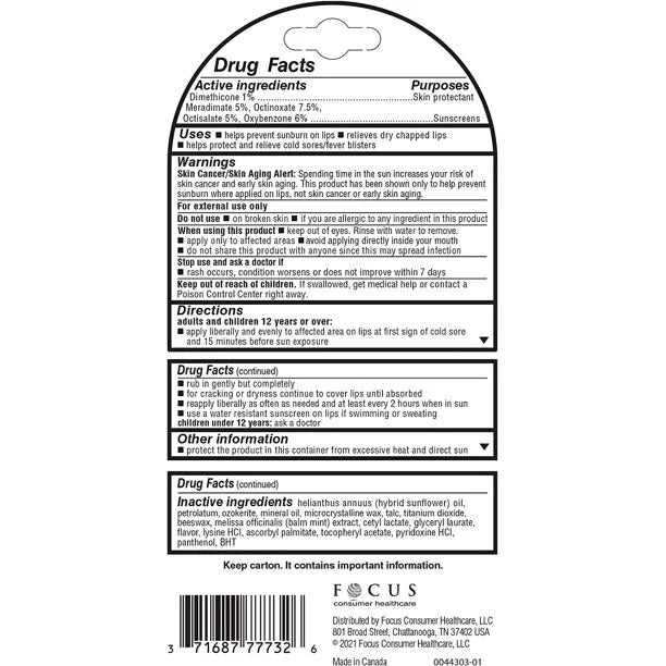 4 Pk Lip Balm Stick SPF 30 .10oz U12529