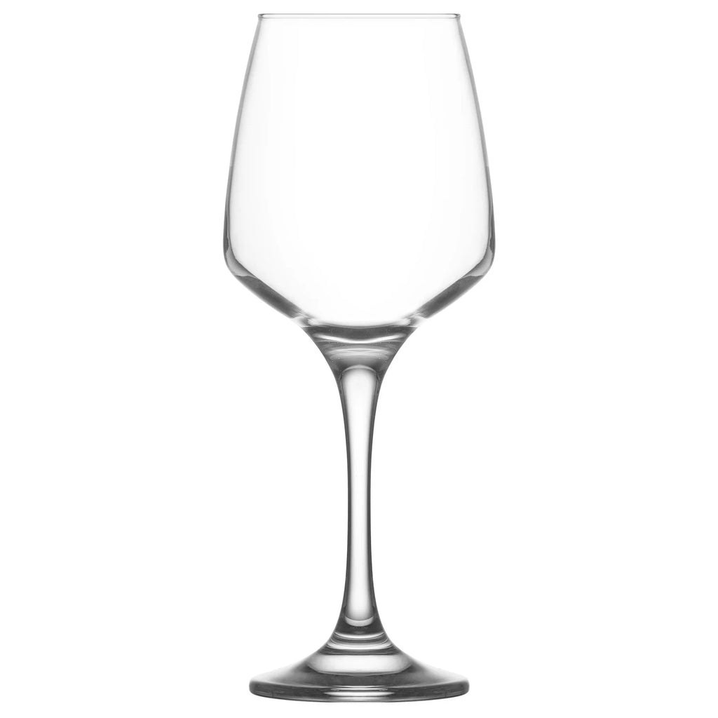 Red Wine Glasses Set of 6 Clear with Stem 13.5 oz A89623
