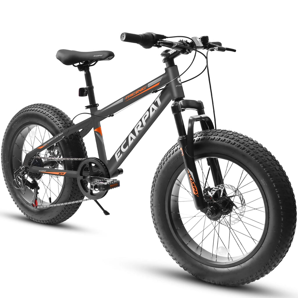20 inch Black Kids Bike with Disc Brakes 7 Speed X504