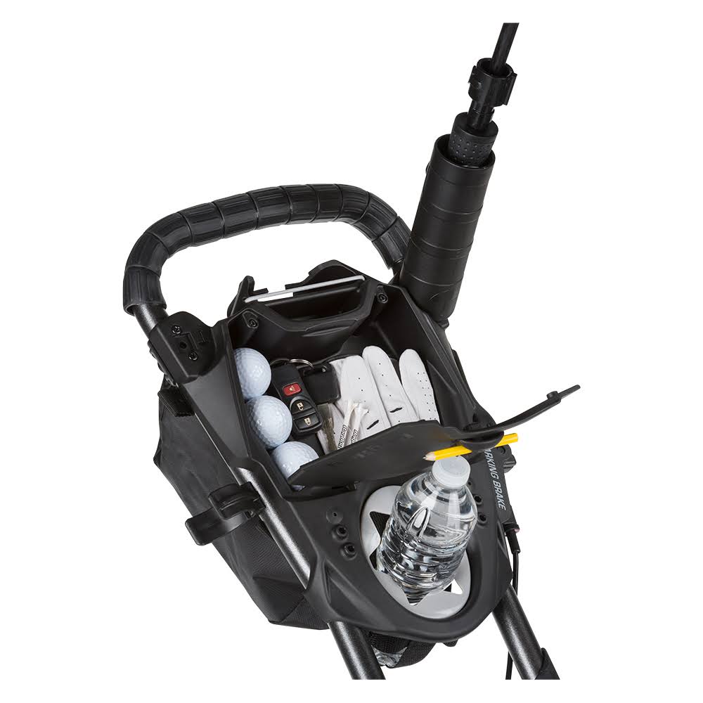 Matte Black Red Push Cart J4691