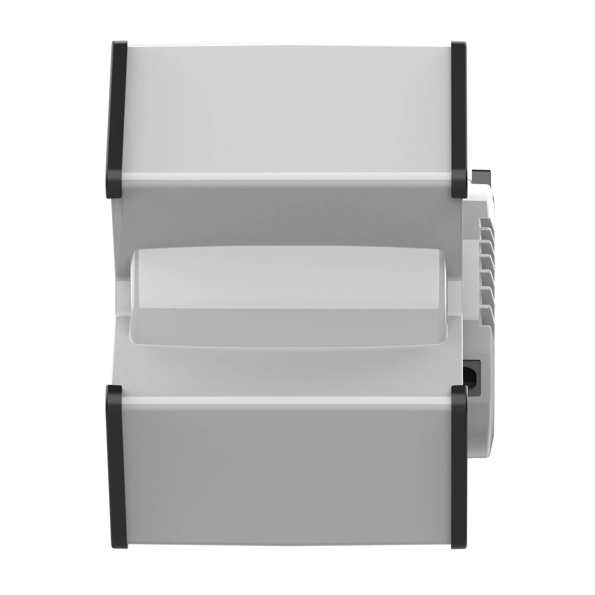 11" 6 Position Blower Fan with Outlet and USB Ports, Gray P996