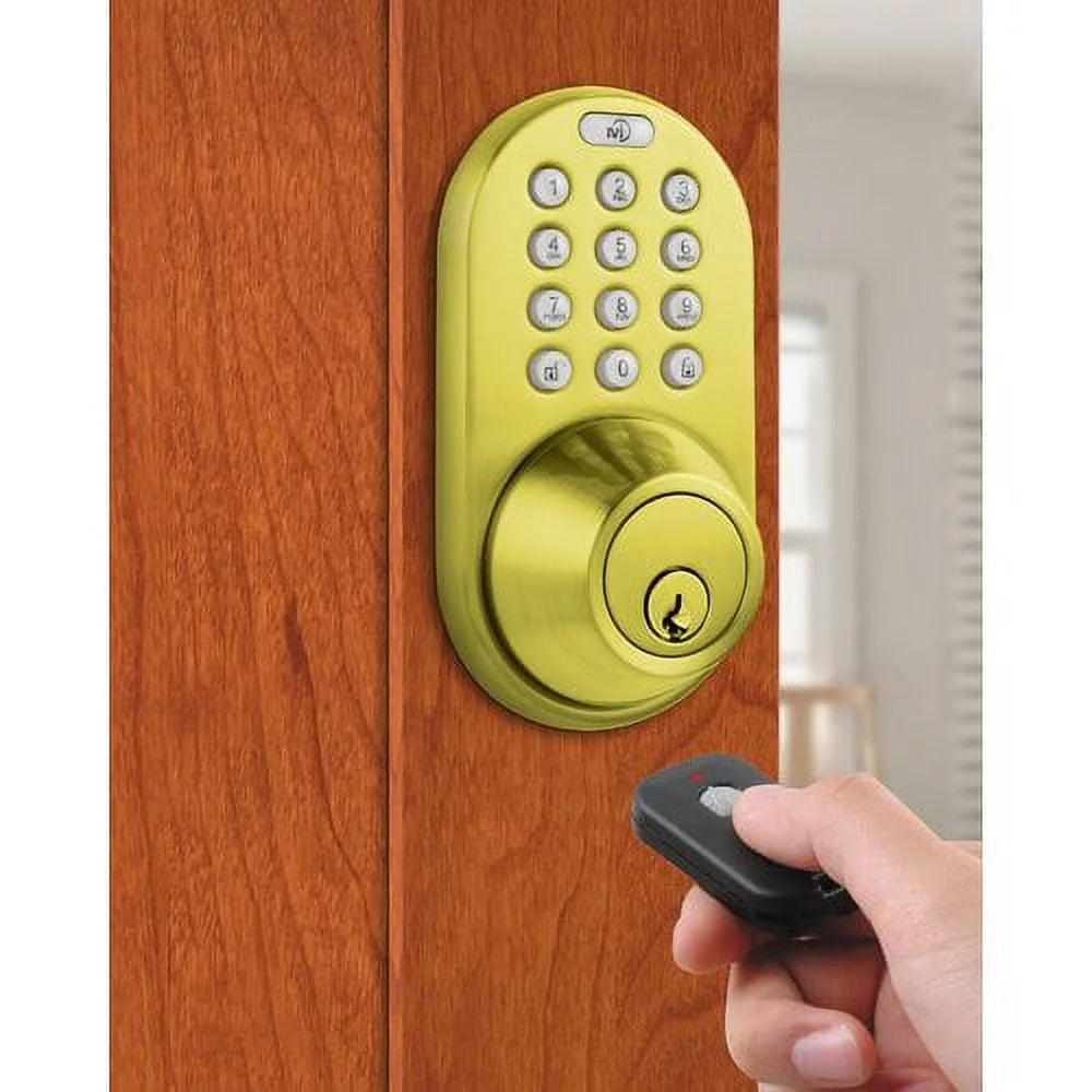 Antique Brass Digital Deadbolt Door Lock L86745