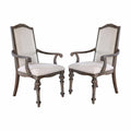 Fabric Arm Chair Set of 2 D620