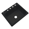 Black 4 Hole Kitchen Sink U1762