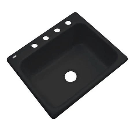 Black 4 Hole Kitchen Sink U1762