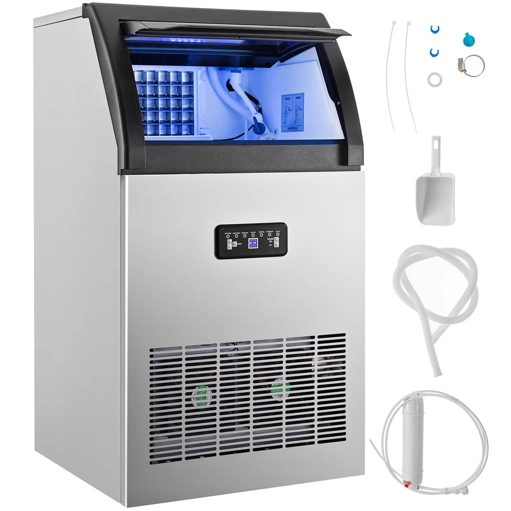 Commercial Ice Maker 120 lbs/24h Stainless Steel M745741