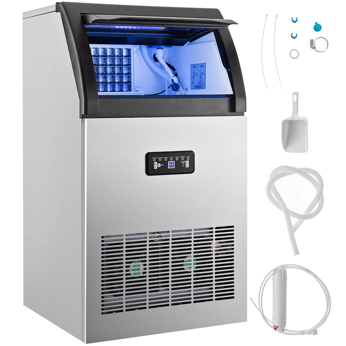 Commercial Ice Maker 120 lbs/24h Stainless Steel M745741