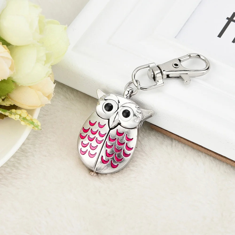 Owl Watch Clip Pocket Keychain R30439