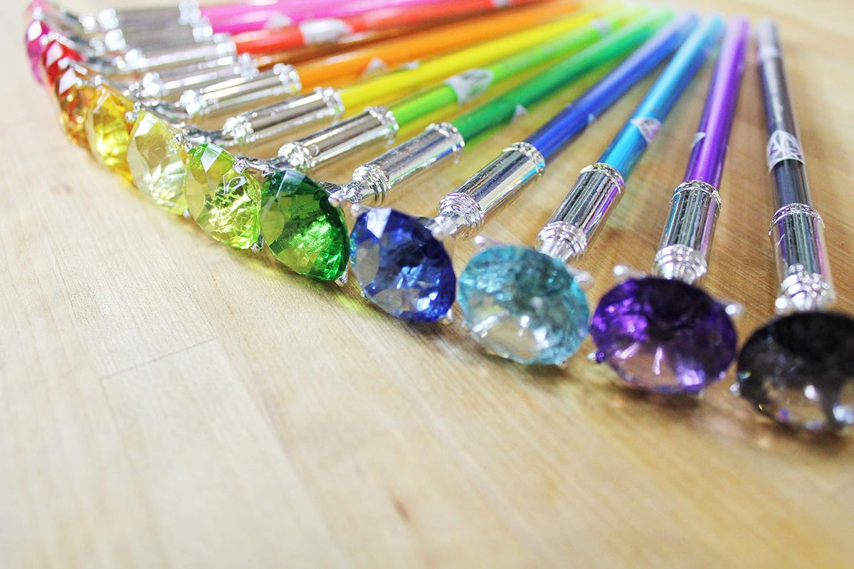 24 Pc Gel Pens with Rhinestone Topper J88012