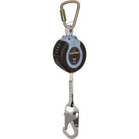 10' Compact Web Self-Retracting Lifeline with Steel Carabiner and Snap Hook G153