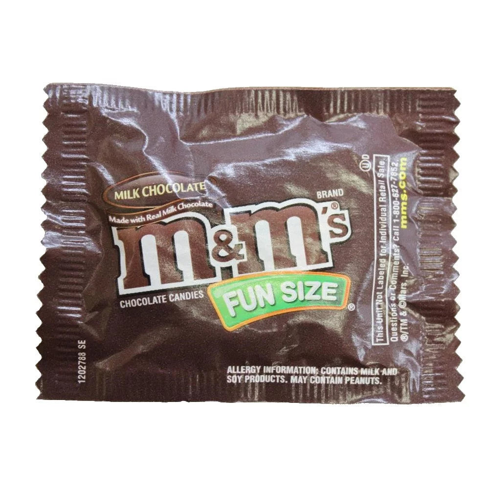 Milk Chocolate Candy Fun Size Packets D1680