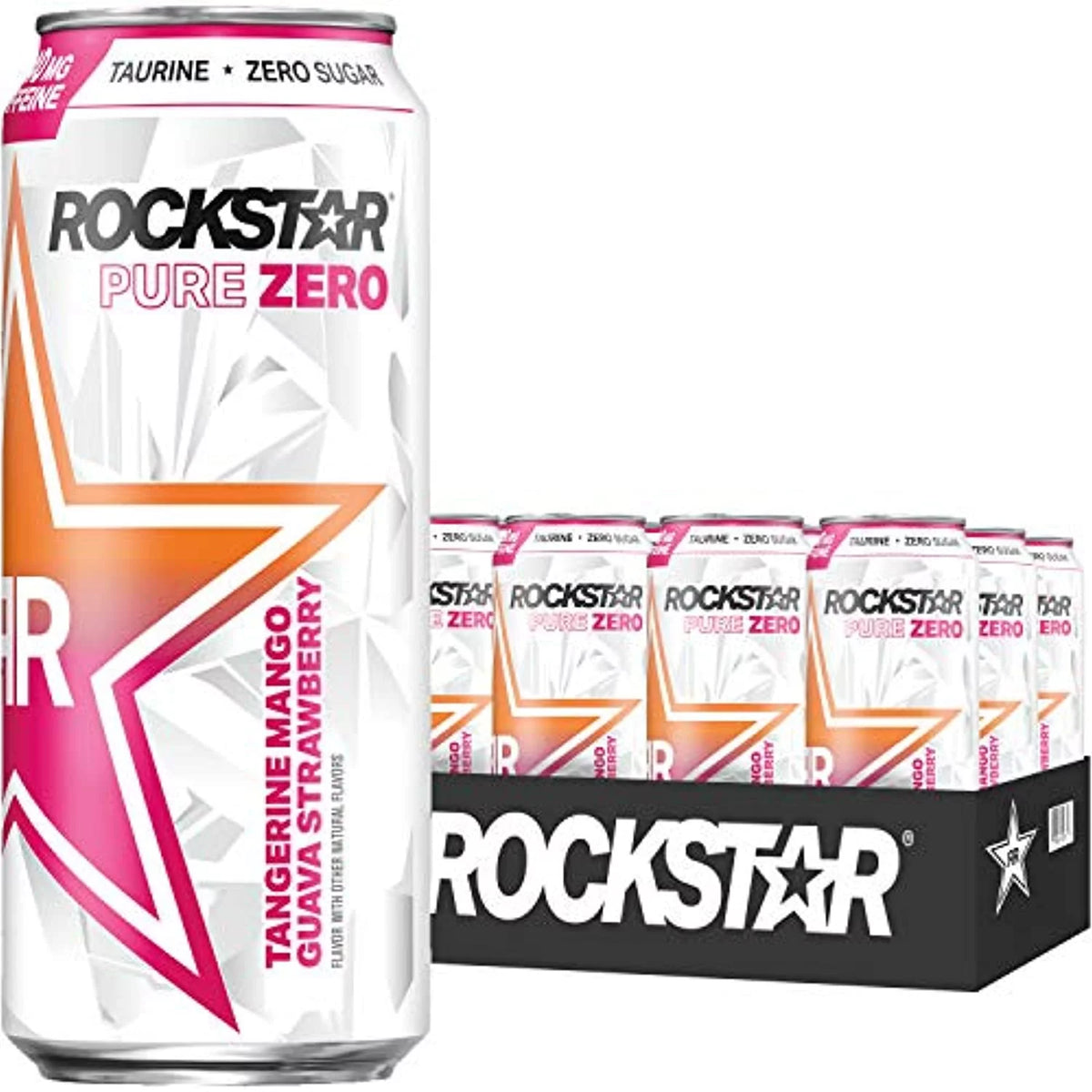 Tangerine Mango Guava Strawberry Energy Drink, 192 Fl Oz, Pack Of 12 U876