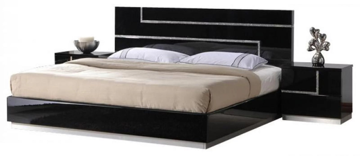 Black 3Pc Queen Bedroom Set E578